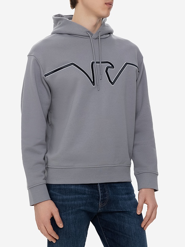 Худи муж Emporio Armani 6D1MD2 1JWPZ 06L0 GREY EAGLE - 3
