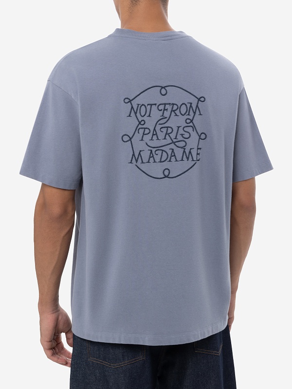 Футболка муж Drôle de Monsieur H-TS259-CO134-SLTB SLATE BLUE - 3