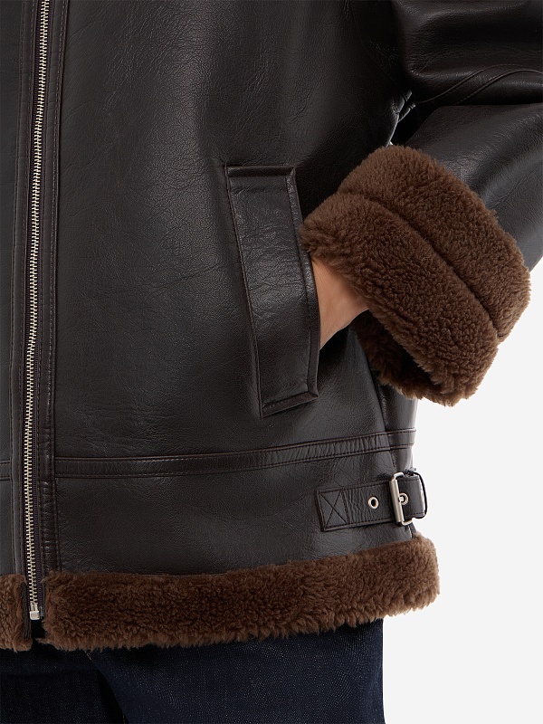 Дубленка жен LVIR LV23F-JK16 DARK BROWN - 6