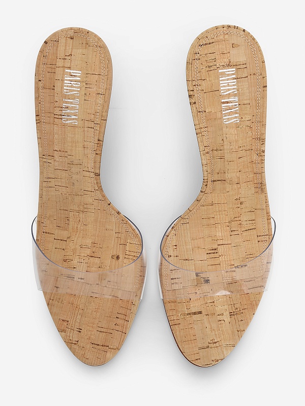 Мюли (каблук) жен Paris Texas PX836 XPVCG CLEAR-NATURALE - 3