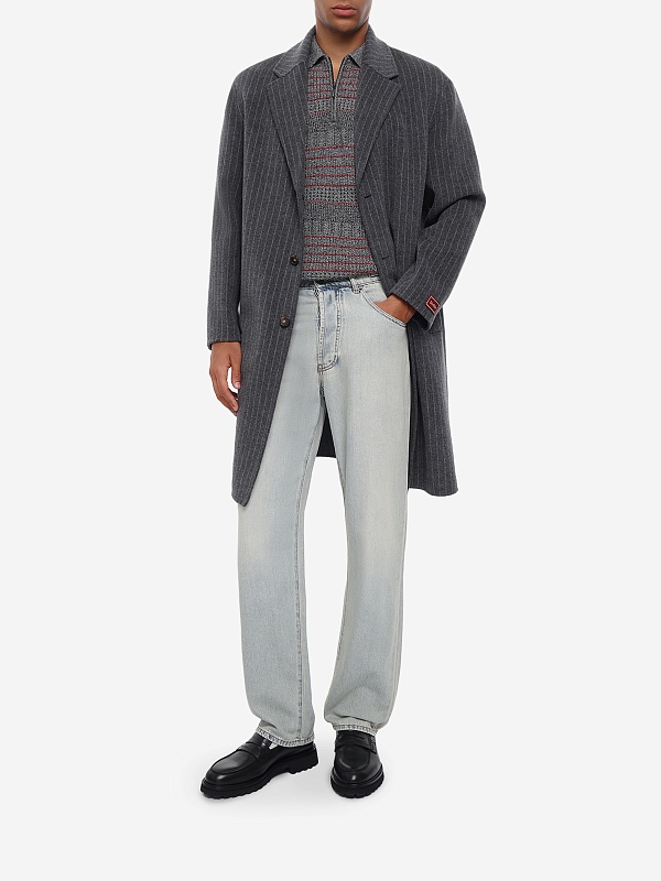 Пальто муж Drôle de Monsieur L-CT151-WO041-DGR DARK GREY - 1