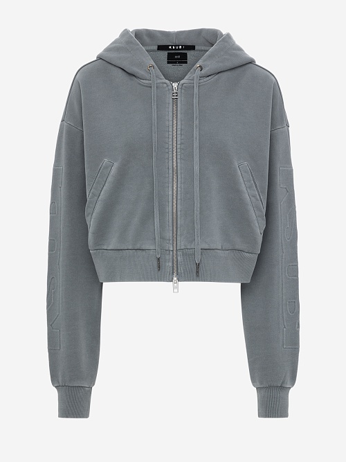 Толстовка на молнии жен Ksubi WSP25FL003 GREY - 0