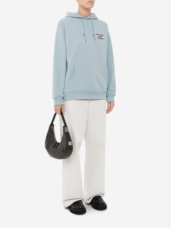 Худи муж Drôle de Monsieur G-HO162-CO127-LBE LIGHT BLUE - 4