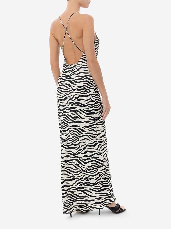 Платье жен MC2 Saint Barth EYDI001 05459H SATIN ZEBRA COLOR 10 - 2