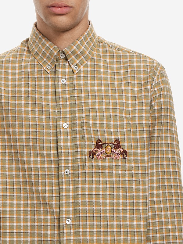 Рубашка муж Drôle de Monsieur I-SH237-CO227-KK KAKI - 4