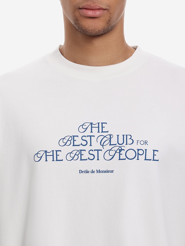 Футболка муж Drôle de Monsieur I-TS273-CO002-OW OFF WHITE - 4