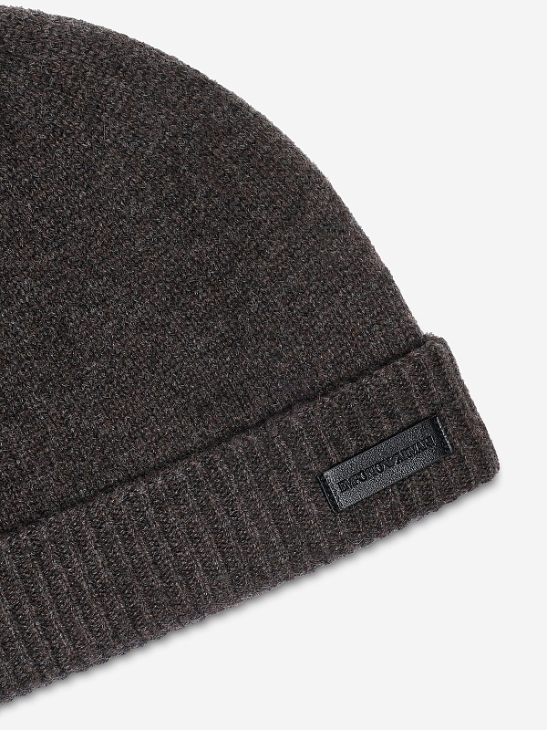 Шапка муж Emporio Armani EM002697 AF18244 O6012 HOT FUDGE MELANGE - 1