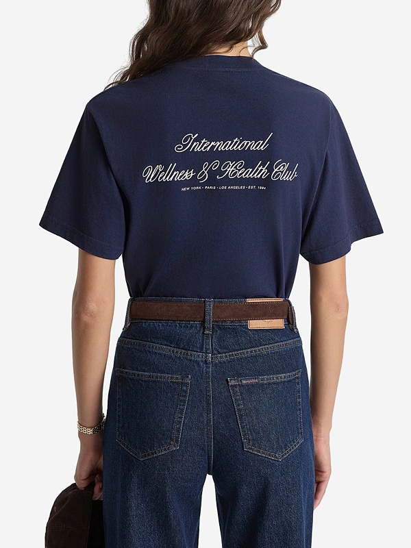 Футболка жен Sporty & Rich TO04365264BL106 Dark Navy - 2