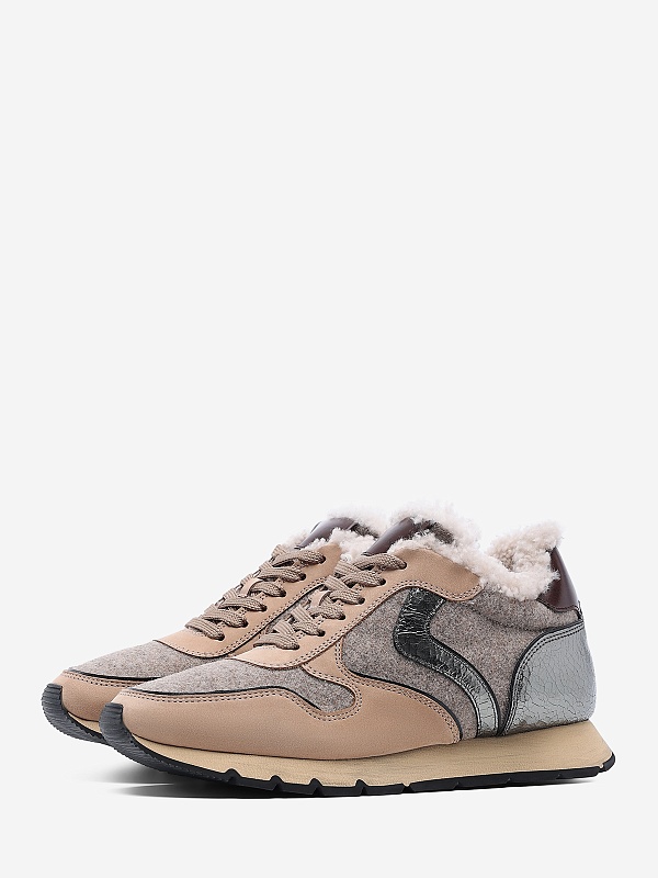 Кеды жен Voile Blanche 2015207.01. 1E08 BEIGE-BLACK - 1