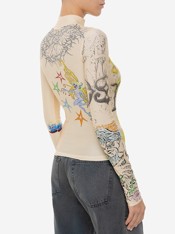 Лонгслив жен Diesel A16640 0KNAU 7FB - 3