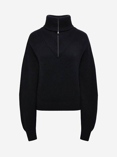 Свитер жен Officine Generale W25WKNT312 DARK NAVY - 0