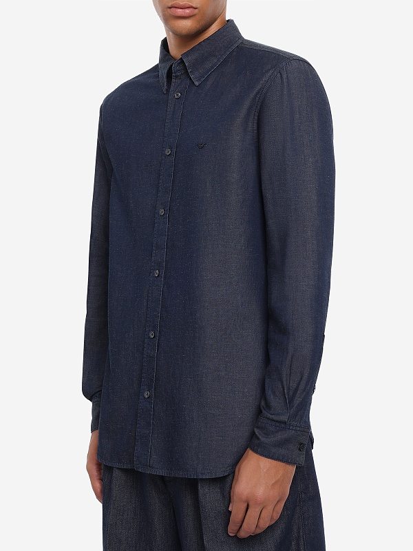 Рубашка муж Emporio Armani EM001527 AF25156 MB001 BLUE DENIM - 3