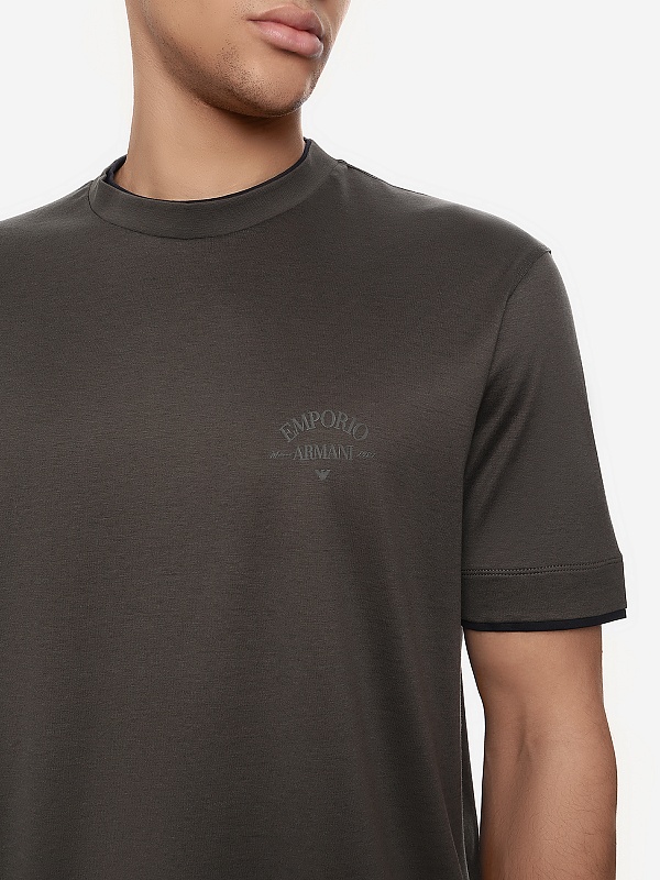 Футболка муж Emporio Armani EM002939 AF18312 U8120 BLACK INK - 5