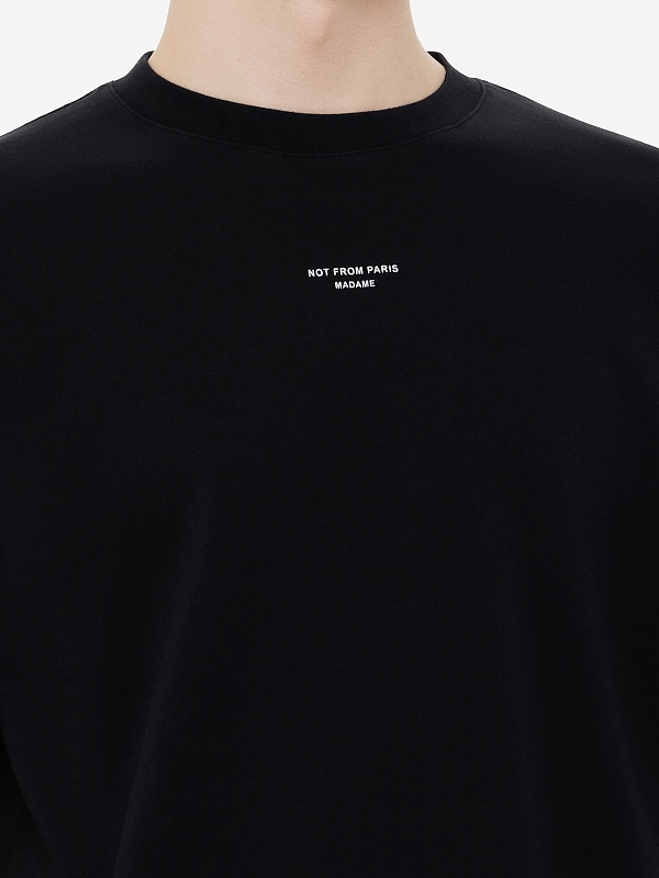 Футболка муж Drôle de Monsieur PERM-TS202-CO002-BL BLACK - 5