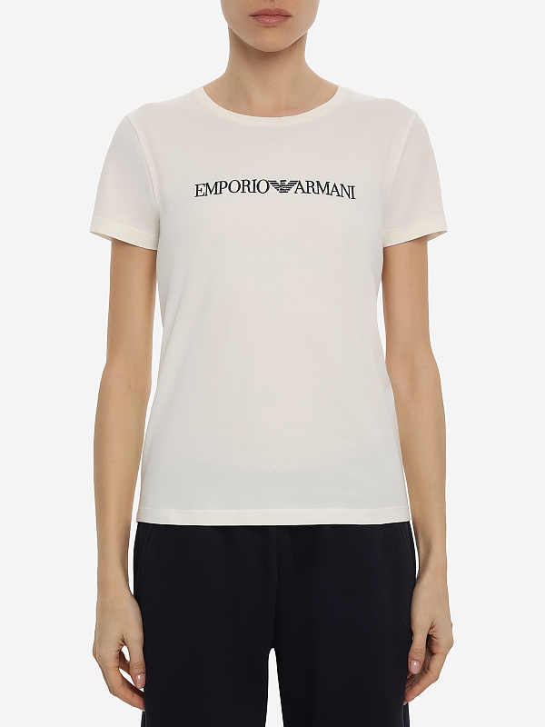 Футболка жен Emporio Armani EW000408 AF10881 U0011 WHITE - 2