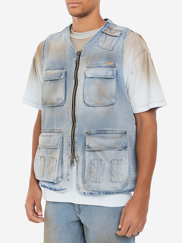 Жилет муж CULTURA S25CULT_A071 DENIM DIRTY - 3