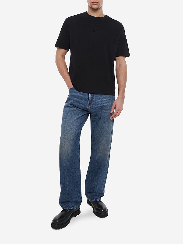 Футболка муж A.P.C. COHBW-H26386 TZC NOIR/BLANC - 1