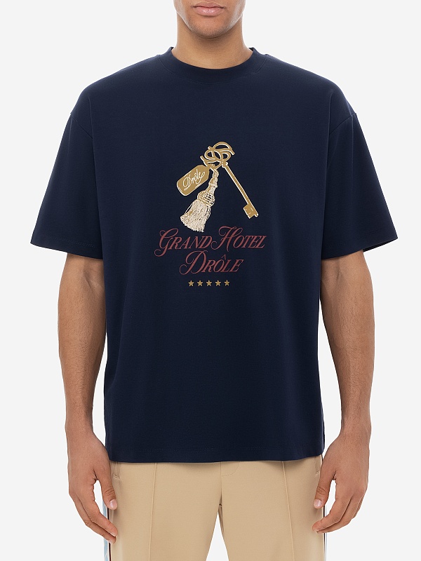 Футболка муж Drôle de Monsieur H-TS261-CO002-NY NAVY - 2