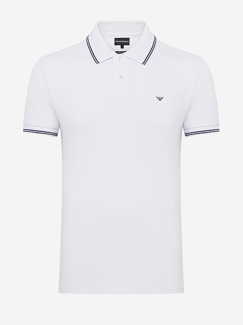Поло муж Emporio Armani 8N1FB4 1JPTZ 0100 BIANCO OTTICO - 0