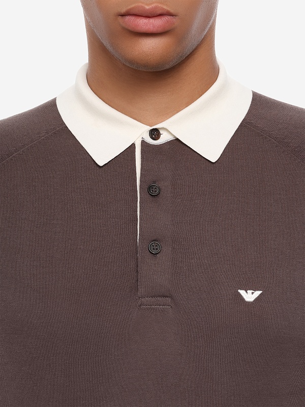Поло муж Emporio Armani EM004622 AF25247 U6200 MAJOR BROWN - 5