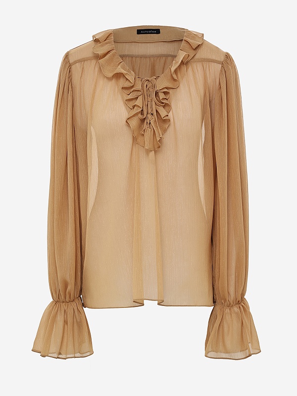 Блуза жен Actualee 14147 CA000572 1780 beige - 5