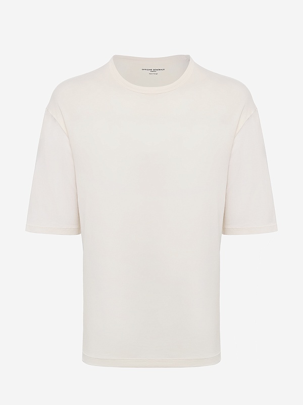 Футболка муж Officine Generale S25MTEE208PRE CREAM - 4