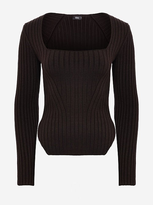 Топ жен Burka kn25-t003 Шоколадный - 0