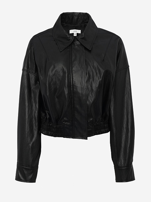 Куртка кожаная жен LVIR 142502 BLACK - 0