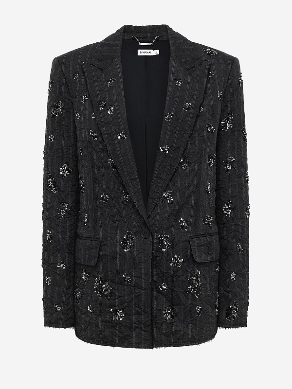 Жакет жен Simkhai 525-6122-CR CHARCOAL STRIPE - 5