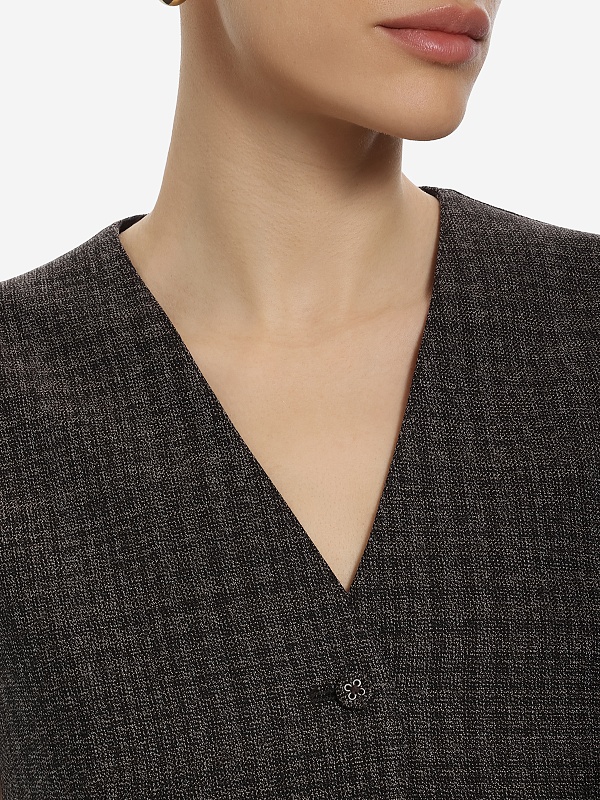 Жилет жен Officine Generale W25WTLG404 ICEDCOF/DKBRWN/ECRU - 3