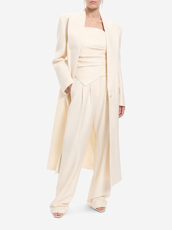 Пальто жен Nissa SRG16160 white - 2