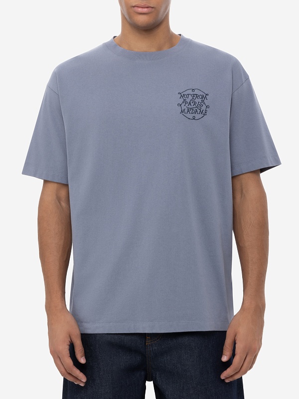 Футболка муж Drôle de Monsieur H-TS259-CO134-SLTB SLATE BLUE - 2