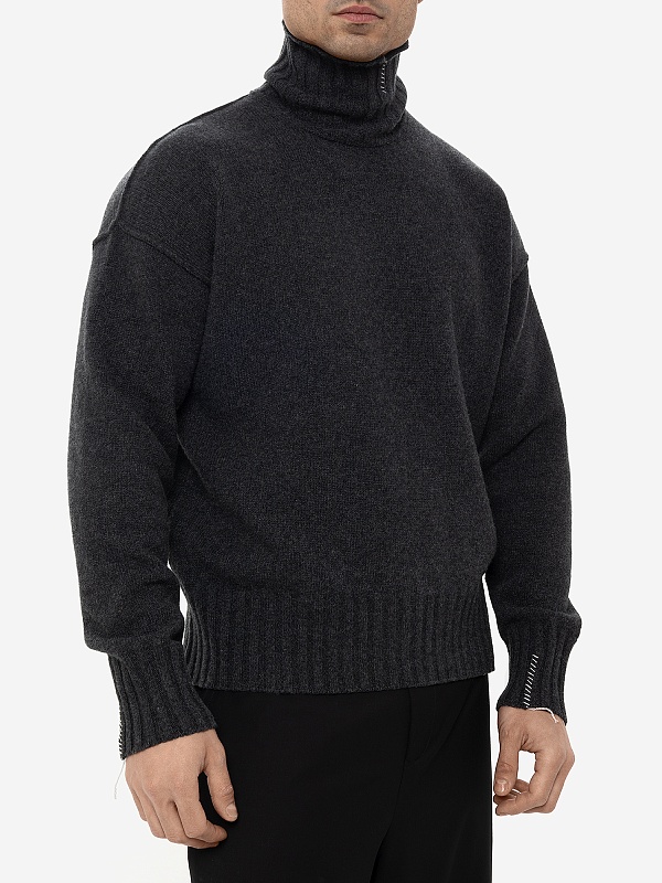Водолазка муж Isabel Benenato UK36 80 GRAPHITE - 3
