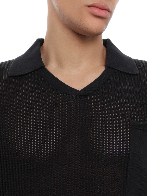 Поло муж Etudes Studio E26MMKNI680-96 Black - 5