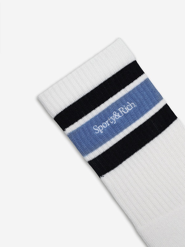 Носки жен Sporty & Rich AC00466300WH71 White/Dark Navy/Colony - 2