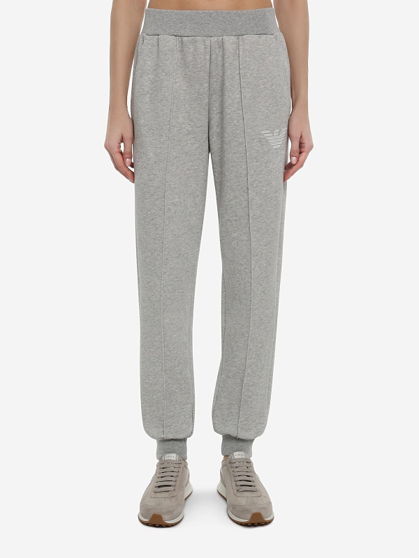 Джоггеры жен Emporio Armani EW002052 AF15356 O8002 WARM GREY MELANGE - 3