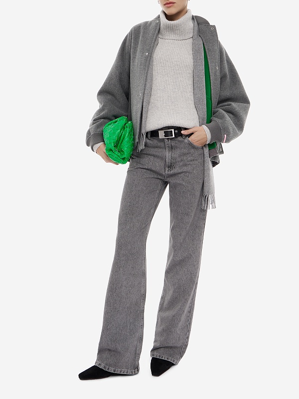 Бомбер жен MAX&CO 2626086043200 006 MELANGE GREY DOUBLE - 3