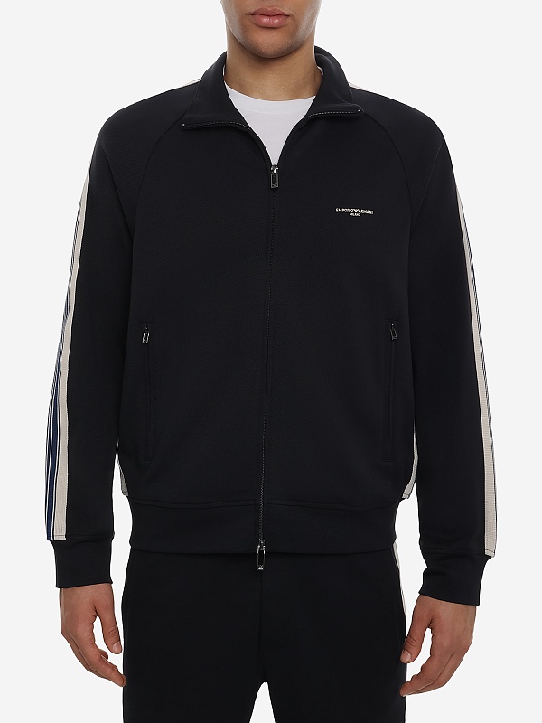 Толстовка на молнии муж Emporio Armani EM002872 AF13488 UB118 ICONICO 0920 BLU NAVY EA - 3