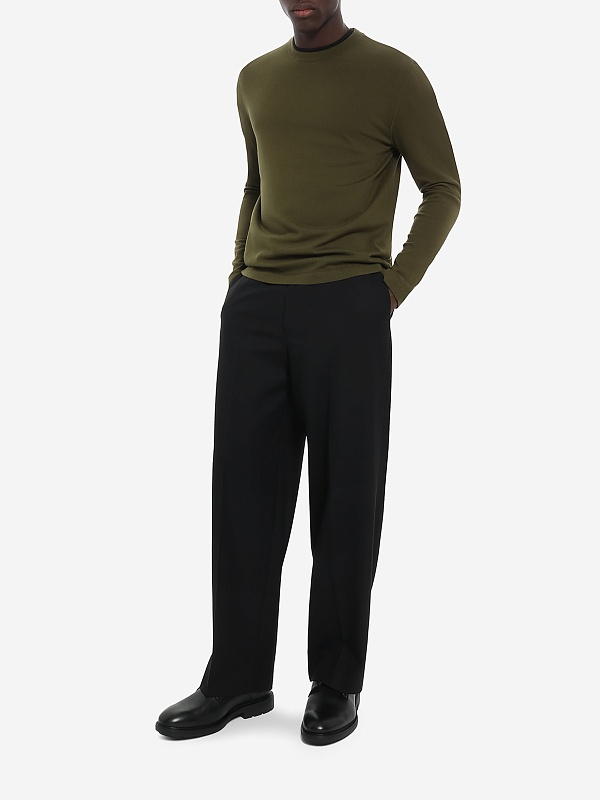 Свитер муж Officine Generale W25MTEE209 OLIVE - 1