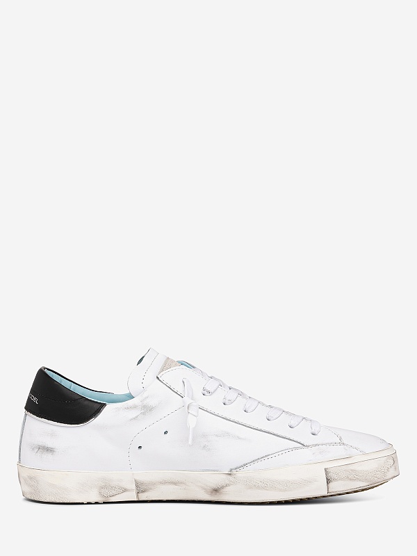 Полуботинки Philippe Model PRLUV022 PRSX LOW MAN VEAU BLANC NOIR - 2