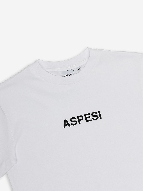 Футболка с длинным рукавом дет Aspesi F23014TAM0122 (10A - 12A) 0109 WHITE/BLACK - 2