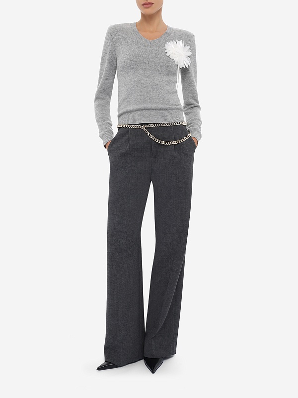 Свитер жен Self-Portrait AW26-149TA-GR GREY - 1