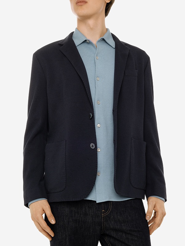 Пиджак муж AGNONA PE23P_TX05U2_Y2034 K79 CAVIAR - 3