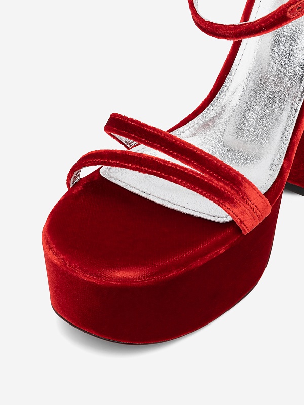 Босоножки (платформа) жен Philosophy Di Lorenzo Serafini 3204 5780 A0115 Red - 6