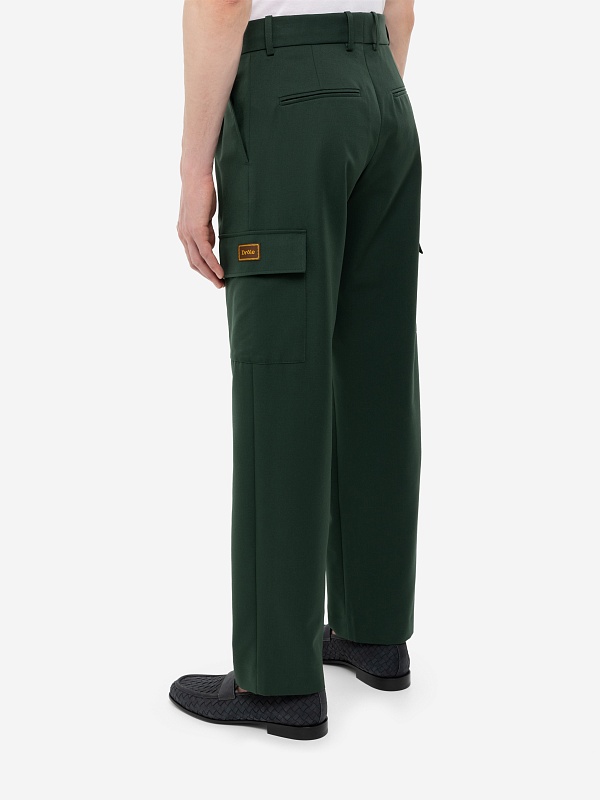 Брюки муж Drôle de Monsieur G-BP148-PL127-FGN FOREST GREEN - 4