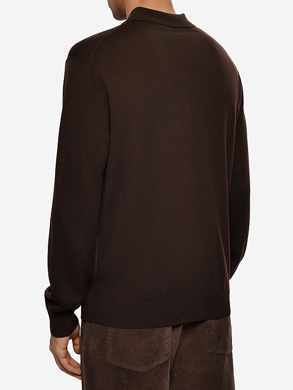 Поло с длинным рукавом муж Closed C86489-92M-EM 694 MARSH GREEN - 3