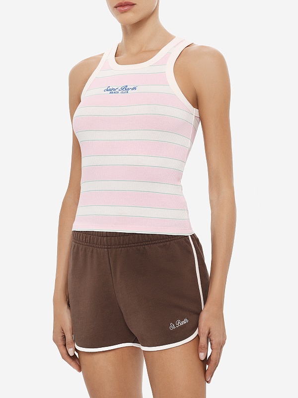 Топ жен MC2 Saint Barth AAD001 01906L RIB STB BEACH STRIPES 2053 EMB - 3
