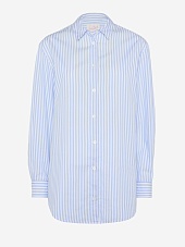 Рубашка жен MC2 Saint Barth BRIG001 03864H POPELINE SB BEACH STRIPES V 31 EMB