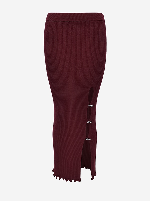 Юбка жен Yuzefi YUZPF25-RW-KN02-53 BORDO - 5