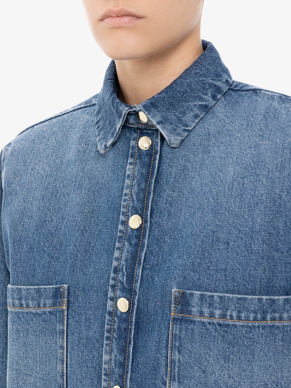 Рубашка жен IRO WP18PAMPELO BLV12 MID BLUE USED - 4
